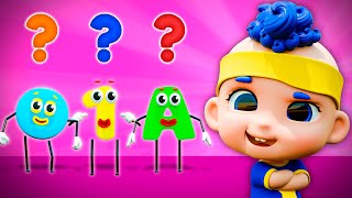 My Name Is with Baby DB! (Shapes, Numbers, Colors & Letters) | D Billions Kids Songs