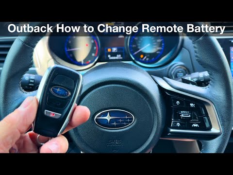 2018 - 2023 Subaru Outback How to Replace the Remote Key Fob Battery