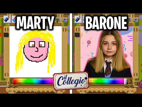 MARTY BARA nella GARA DI DISEGNO del COLLEGIO - Minecraft ITA