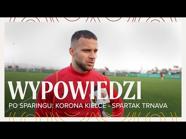 Jacek Zieliński i Marcin Cebula po meczu Korona Kielce - Spartak Trnava (17.01.2025r.)