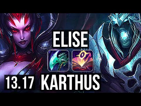 ELISE vs KARTHUS (JNG) | 8/0/3, 1.1M mastery, 500+ games, Legendary | EUW Master | 13.17