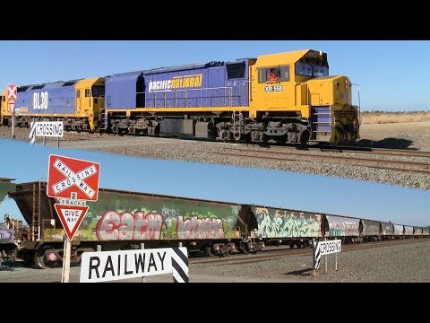 5CK5 Pacific National Grain Train Arrives At Gheringhap - PoathTV Australian Railways
