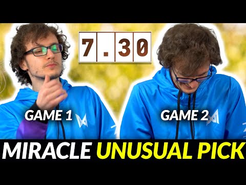 Miracle UNUSUAL carry pick with New patch Dota 7.30
