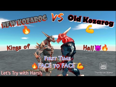 New Kozarog 🔥 vs Old Kozarog 😈 in arbs mobile | Kings of Hall🔥😈 | animal revolt battle simulator mob