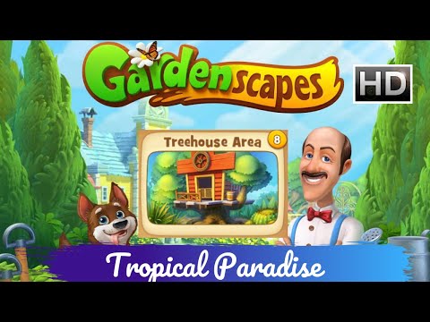 Gardenscapes Story - Decor Catalog - Treehouse - Tropical Paradise [HD]