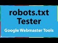Google Search Console Robots.txt Tester Google Search Console Robots.txt Tester