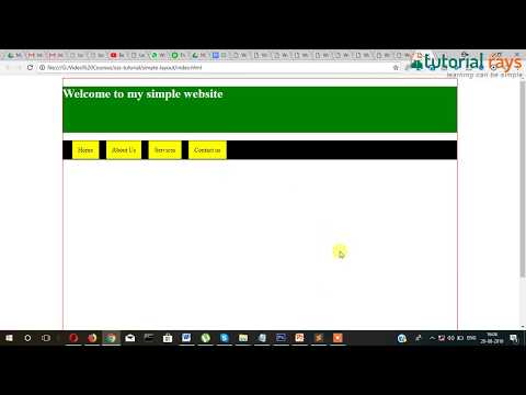 Simple Website Layout Tutorial using HTML5 CSS Part 4 01 Tutorial Rays