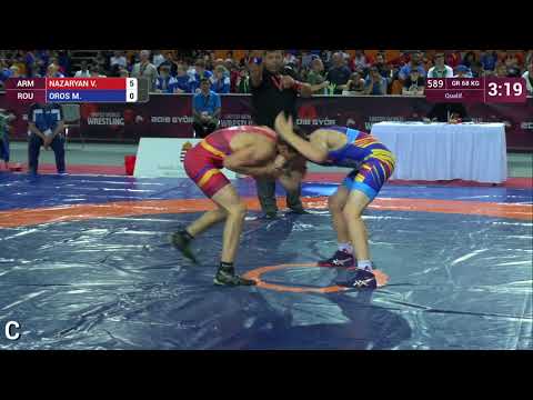 Qual. GR - 68 kg: V. NAZARYAN (ARM) v. M. OROS (ROU)