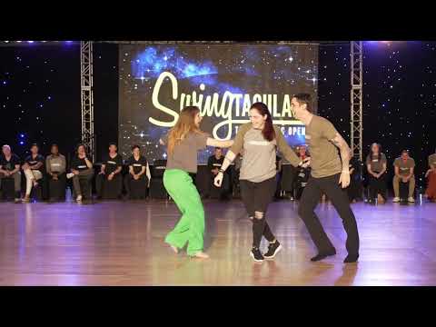 Larisa Samantha Christopher invitational three for all j'n'j "show" swingtacular 2023