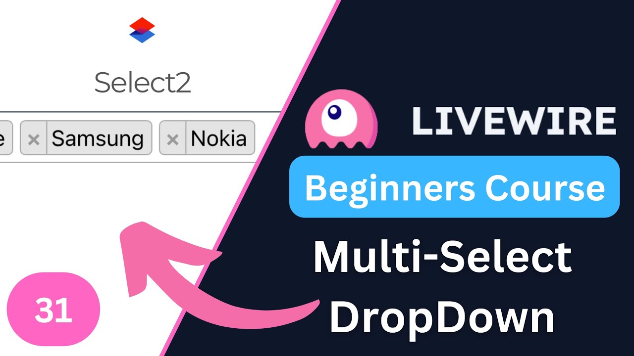 Multi-select Dropdown (Select2) | Laravel Livewire 3 for Beginners EP31