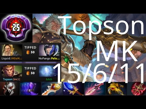 Topson Monkey King, Arteezy carry Io vs Palantimos Luna, iNSaNiA kotl - fat Luna - dota2