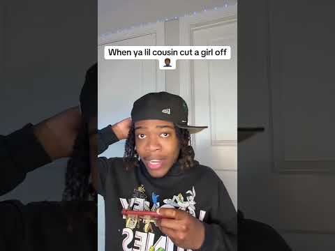 When ya lil cousin cut a girl off🤦🏾‍♂️#viral