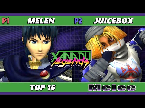Xanadu Legends - Melen (Marth) Vs. Juicebox (Shiek) Smash Melee - SSBM