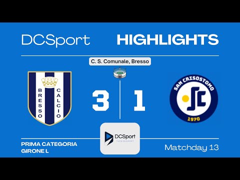 BRESSO CALCIO-SAN CRISOSTOMO 3-1 | 13 Giornata | Prima Categoria | Girone L | Milano