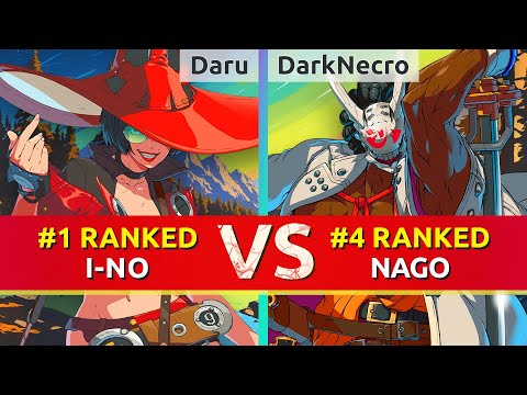 GGST ▰ Daru (#1 Ranked I-No) vs DarkNecro (#4 Ranked Nagoriyuki). High Level Gameplay