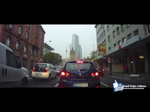driving in Frankfurt am Main / November 2017 / road trip
