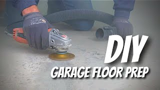 INEXPENSIVE Tips for Preparing Your Garage Floor for PAINT Or EPOXY