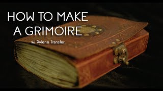 How-To Do A Xylene Transfer On A CUSTOM GRIMOIRE!