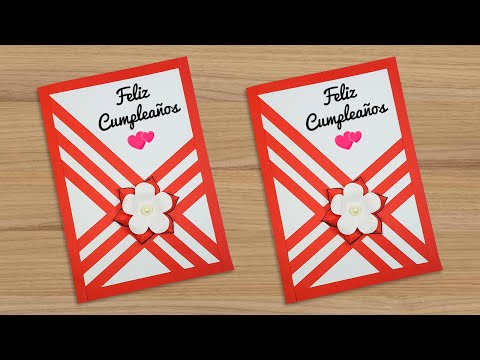 🌺 DIY Tarjeta de cumpleaños 🥰 Beautiful Handmade Birthday card 🥳