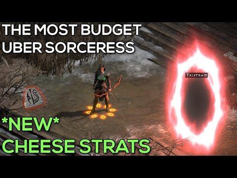 BUDGET UBER SORCERESS - NEW CHEESE STRATS - SPEEDRUN PRACTICE - Level 80 using Harmony