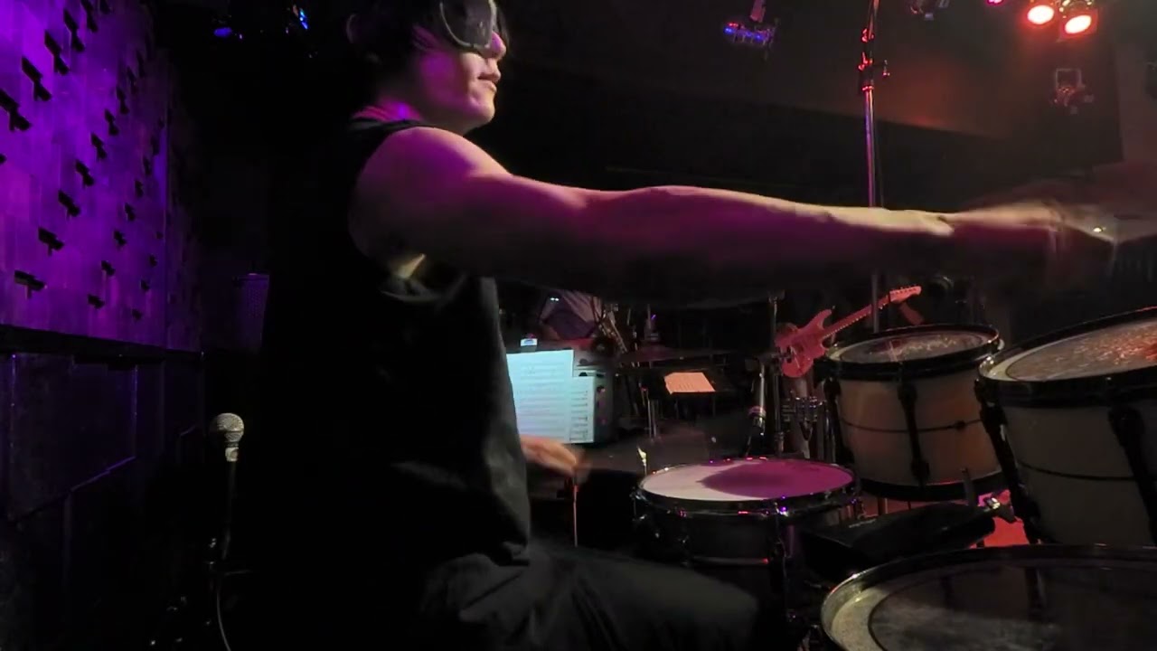 Drum solo with left foot clave