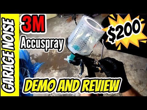 3M Accuspray paint gun review and demo.  diy auto body, cheap paint gun, auto body and paint repair