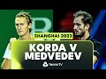 Sebastian Korda vs Daniil Medvedev Match Highlights | Shanghai 2023