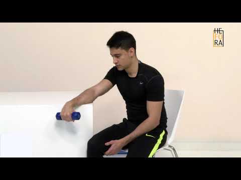 Extension poignet isolée avec le bras apuyé