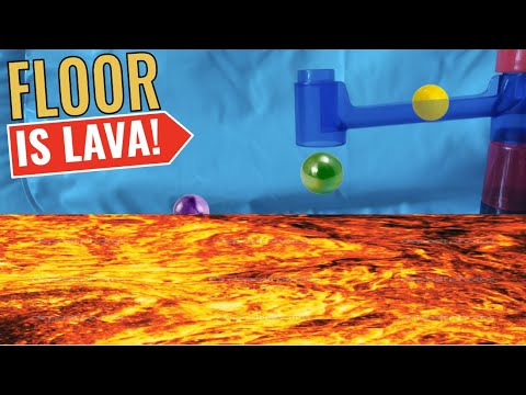 Marble Race BUT THE FLOOR IS LAVA!