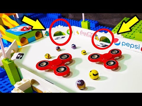 MARBLE vs Fidget Spinner - Collision - Marble Elimination Tournament - carrera canicas
