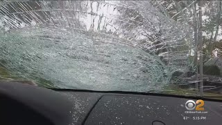Police hunt whoever hurled pumpkin at moving car in Hauppauge