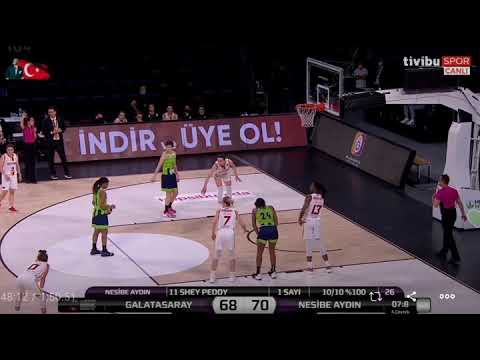 Nesibe Aydın 'da Shey Peddy den  maçı getiren serbest atışlar...