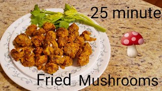 Fried mushrooms in 25 minutes. Air fryer mushrooms. #friedmushrooms #mushrooms #snack #airfryer