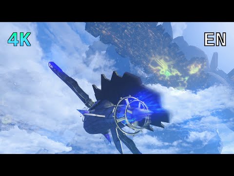 [4K] Xenoblade Chronicles D.E. Cutscene 128 – Flying Into the Mechonis – ENGLISH