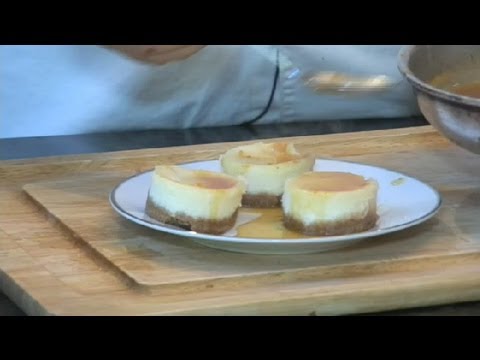 Ricotta Cheesecake With Caramel-Orange Sauce : Desserts & Salads