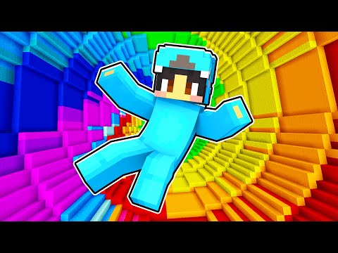 Minecraft EXTREME IMPOSSIBLE  RAINBOW DROPPER! (Custom Map)