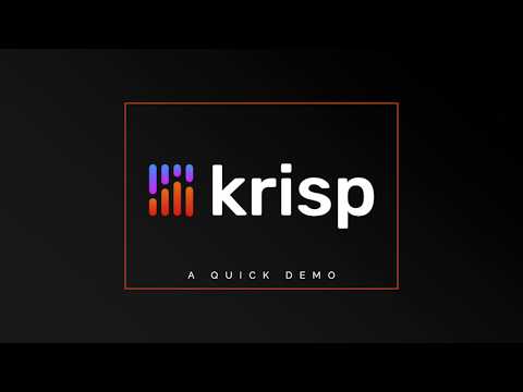 Krisp APP: Cómo funciona