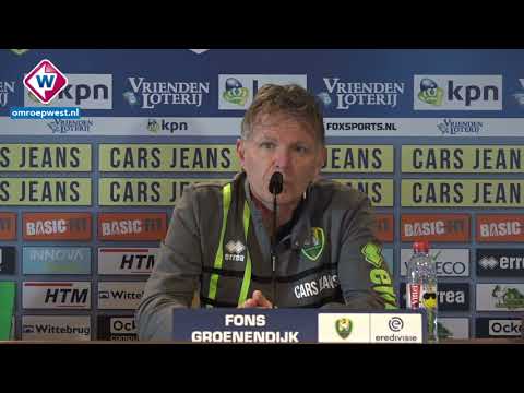 ADO-trainer Fons Groenendijk blikt vooruit op ADO Den Haag - Heracles Almelo