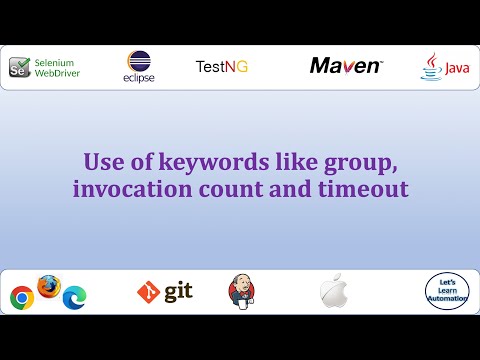 Selenium Framework 16 Groups Invocation Count Timeout