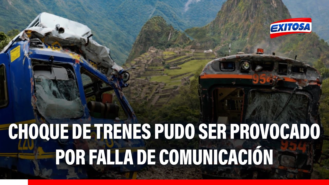 🔴🔵 Trenes en Machu Picchu van por una sola vía: Falla de comunicación pudo haber provocado accidente