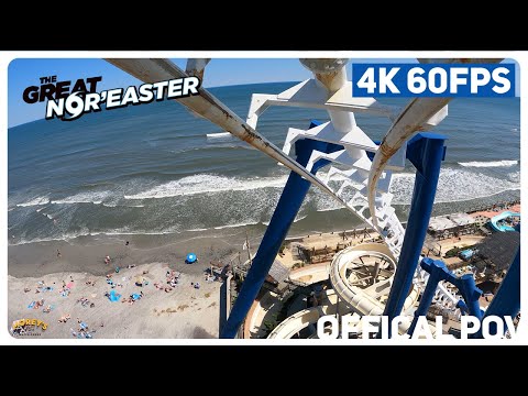 On-ride point of view of Great Nor'Easter
