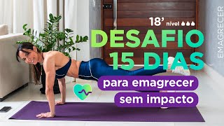 Desafio 15 dias pra perder gordura exercícios em casa sem impacto - Carol Borba