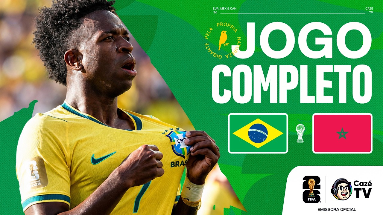 JOGO COMPLETO: BRASIL X MARROCOS | COPA DO MUNDO FIFA™ 2026 | 1ª RODADA | FASE DE GRUPOS