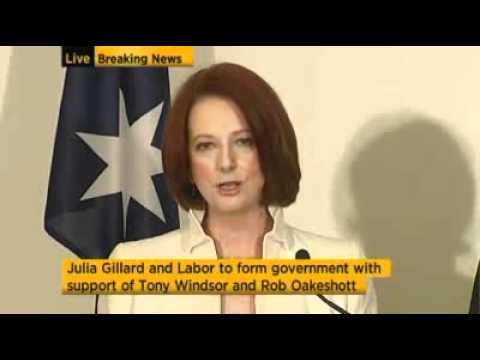 Gillard vows to serve the Australian people