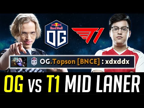Topson vs. Karl Mid Lane - OG vs. T1 DOTA 2