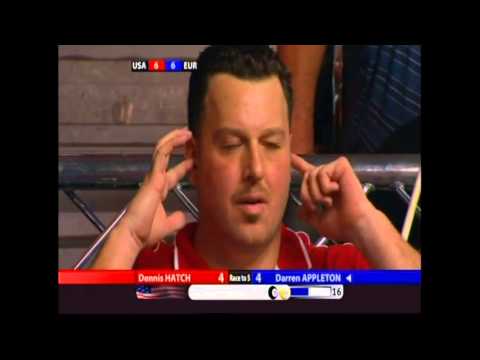Mosconi Cup Top 5 Moments: No.4 - Darren Appleton comes back from 1-4 down to beat Dennis Hatch 5-4