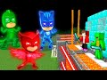 Scary PJ MASKS EXE Monsters vs Security House in Minecraft Maizen JJ and Mikey