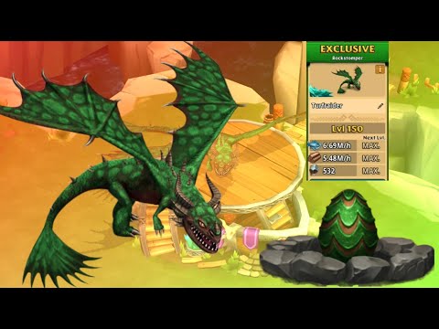 TURFRAIDER Titan Mode Max Level 150 - Exclusive Rockstomper - Dragons: Rise of Berk