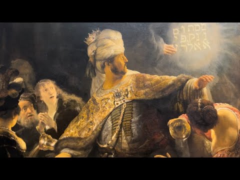 荷蘭藝術家林布蘭名畫《伯沙撒之宴》，宣告巴比倫王之死，彰顯神的主權。