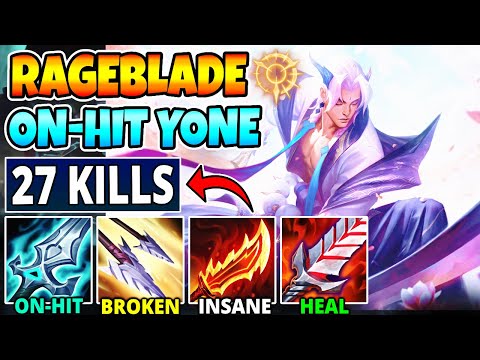 RAGEBLADE YONE! BROKEN ON-HIT PTA ~80,000 DAMAGE (NEW OP BUILD) - League of Legends